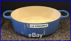 Le Creuset #30 Marseille Blue 12 Round Cast Iron Enamel Dutch Oven 6 3/4 Quart