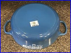 Le Creuset #30 Marseille Blue 12 Round Cast Iron Enamel Dutch Oven 6 3/4 Quart