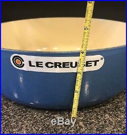 Le Creuset #30 Marseille Blue 12 Round Cast Iron Enamel Dutch Oven 6 3/4 Quart