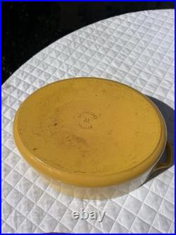 Le Creuset #31 Cerise Dijon Yellow 6.75 Qt Cast Iron Sauteuse Dutch Oven With LID