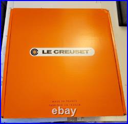 Le Creuset #36 Enameled Cast Iron wok 14.25 Orange Red Flame