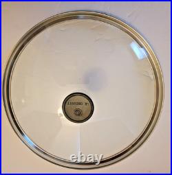 Le Creuset #36 Enameled Cast Iron wok 14.25 Orange Red Flame