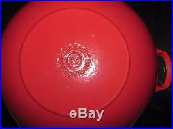 Le Creuset 4-1/4 Qt. Red Soup Pot #26 (4.1 L) Cast Iron