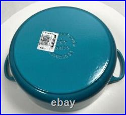 Le Creuset 4.5 Qt. Round Dutch Oven Caribbean Enameled Cast-iron -FREE SHIPPING