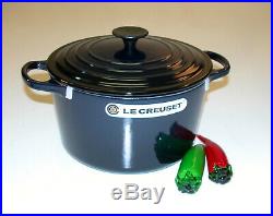 Le Creuset 5.25 QT Iron Cast Deep French Round Dutch Oven / Casserole Cosmos