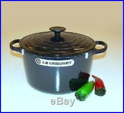 Le Creuset 5.25 QT Iron Cast Deep French Round Dutch Oven / Casserole Cosmos