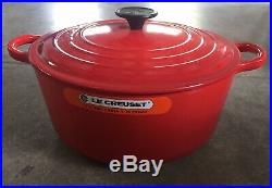 Le Creuset 5.5-quart Round Dutch Oven With Lid Chili Red #26 Brand New (no box)
