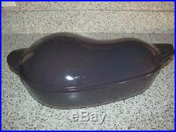 Le Creuset 5 Qt Eggplant Purple Cast Iron Dutch Oven Casserole Aubergine RARE