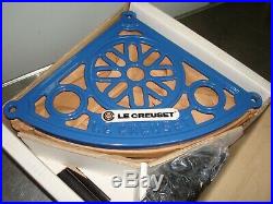 Le Creuset 5-tier Pot Stand/rack Blue In Original Box