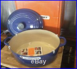 Le Creuset 6.75 qt French (Dutch) Oven in Cobalt Blue New In Box! Oval