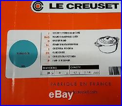Le Creuset 7 1/4 quart ROUND FRENCH DUTCH OVEN Enameled Cast-Iron #LS2501-284T