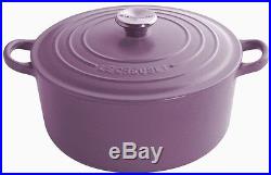 Le Creuset 7.25 Cast Iron Round Dutch Oven 7 1/4 Quart Purple Amethyst NIB $370