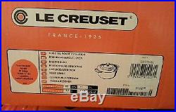 Le Creuset 7.25 Quart Round Dutch Oven Casserole Flame French New In Box 7 1/4