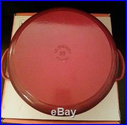 Le Creuset 7.25 Quart Round Dutch Oven Cherry Red Casserole French New in Box