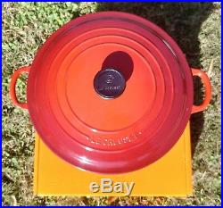 Le Creuset 7.25 qt French (Dutch) Oven in Cerise (Cherry or Red) 7 1/4 28cm