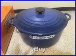 Le Creuset 7.25 qt French (Dutch) Oven in Cobalt Blue New In Box