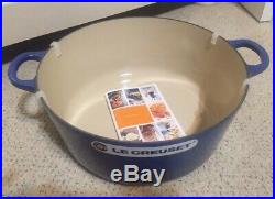 Le Creuset 7.25 qt French (Dutch) Oven in Cobalt Blue New In Box
