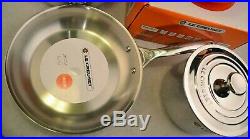 Le Creuset 7-Piece Stainless Steel and Enameled Cast Iron Cookware Set, Flame