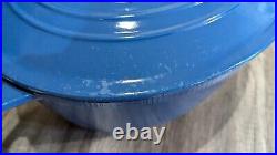 Le Creuset 9.5 QT #35 Blue Cast Iron Oval Dutch Oven Casserole withLid