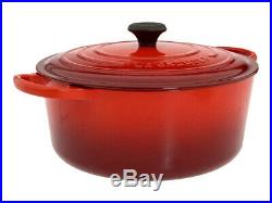 Le Creuset 9 qt French (Dutch) Oven in Cerise Cherry Red (Classic) New In Box