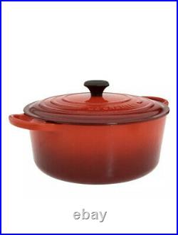 Le Creuset 9 qt French (Dutch) Oven in Cerise Cherry Red (Classic) New In Box