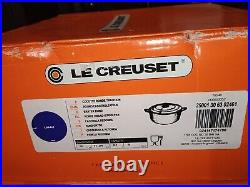 Le Creuset 9 qt French (Dutch) Oven in Cobalt Blue (Classic) New In Box! RARE