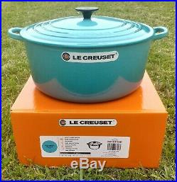 Le Creuset 9qt French (Dutch) Oven Bleu Caraïbes (Caribbean Teal) 30cm 9 quart