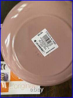 Le Creuset Antique Rose Pink Cast Iron Soup Pot Marmite 3.5 Qt 24 New