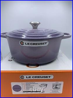 Le Creuset BLUE BELL PURPLE Provence Cast Iron Dutch Oven 7.25 Qt New