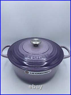 Le Creuset BLUE BELL PURPLE Provence Cast Iron Dutch Oven 7.25 Qt New