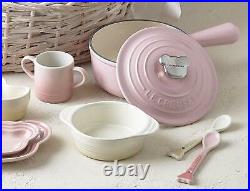 Le Creuset Baby Saucepan Cast Iron 16cm Chiffon Pink 21007-16-40 New F/S