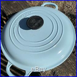 Le Creuset Braiser Light Blue 2.5 Qt #26 Braiser 10.5 dia