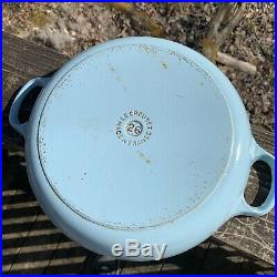 Le Creuset Braiser Light Blue 2.5 Qt #26 Braiser 10.5 dia