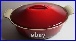 Le Creuset CHRISTMAS! Enameled Cast Iron Red Oval Dutch Oven, 6.75 qt, Cerise