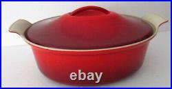 Le Creuset CHRISTMAS! Enameled Cast Iron Red Oval Dutch Oven, 6.75 qt, Cerise