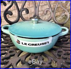 Le Creuset COOL MINT Soup Pot Dutch Oven 1.5qt 18cm SUPER RARE