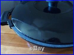 Le Creuset COUSANCES Vintage 6Qts Round Oven#29 STUNNING JET BLACK Very RARE