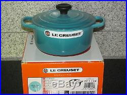 Le Creuset Caribbean Blue Round Dutch Oven 2 Qt 2.0 Qt. #18 Brand New 1.8 L