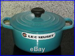 Le Creuset Caribbean Blue Round Dutch Oven 2 Qt 2.0 Qt. #18 Brand New 1.8 L