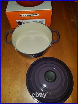 Le Creuset Cassis Cast Iron Risotto Pot 3 1/2 Qt. Newbox