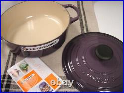 Le Creuset Cassis Cast Iron Risotto Pot 3 1/2 Qt. Newbox