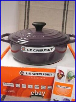 Le Creuset Cassis Cast Iron Risotto Pot 3 1/2 Qt. Newbox