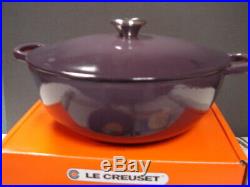 Le Creuset Cassis Cast Iron Soup Pot 4 1/2 Qt. Trivet/cookbook Newbox