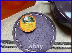 Le Creuset Cassis Soup Pot 4 1/2 Qt. With Trivet & Cookbook New