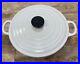 Le Creuset Cast Iron 26 Round Dutch Oven with Lid White 5.5 Qt