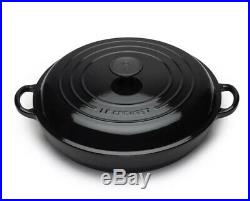 Le Creuset Cast Iron 30cm Shallow Casserole Black Onyx (BNIB)