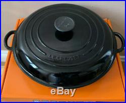 Le Creuset Cast Iron 30cm Shallow Casserole Black Onyx (BNIB)