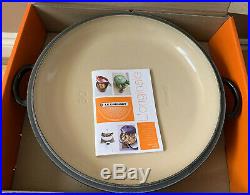 Le Creuset Cast Iron 30cm Shallow Casserole Black Onyx (BNIB)