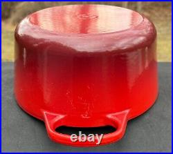 Le Creuset Cast Iron 31 Oval Dutch Oven with Lid Cerise Red 6-3/4 Qt