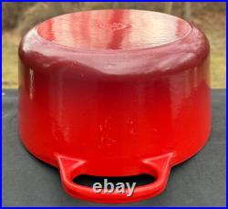 Le Creuset Cast Iron 31 Oval Dutch Oven with Lid Cerise Red 6-3/4 Qt